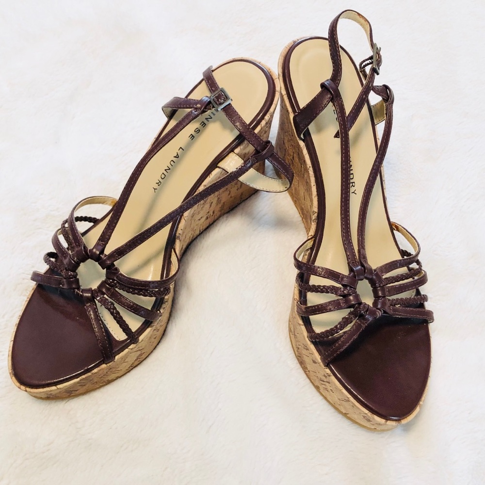 Wedge Sandals by Chinese Laundry Size 8.5 - Picture 7 of 8